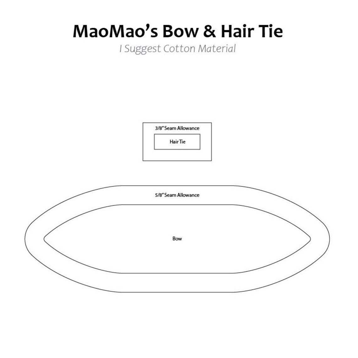 MaoMao Bun Cores, Beads & Bow Pattern thumbnail 5